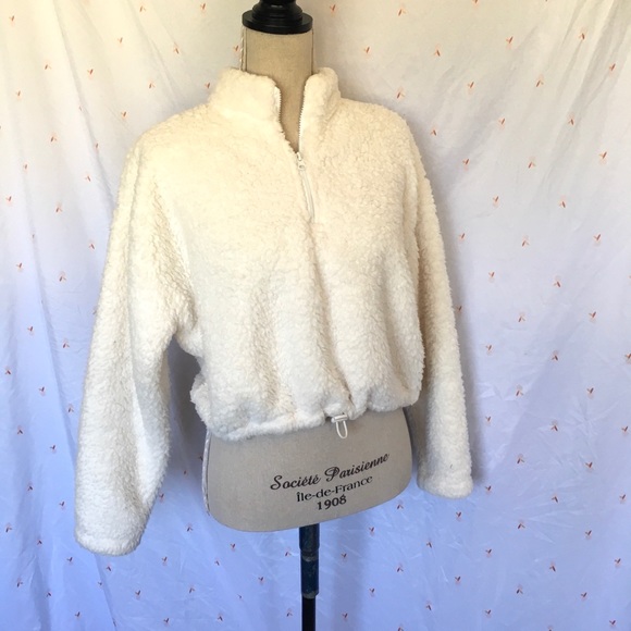 La Hearts Tops - L.A. Hearts Sherpa Quarter Zip Size M Women’s